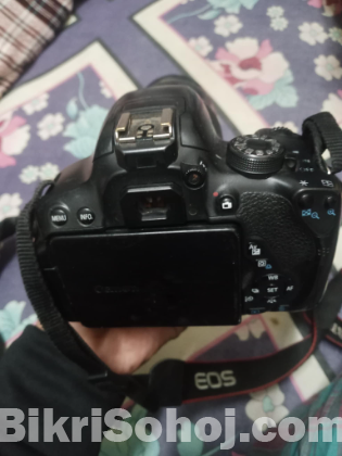 Canon 700d body with zoom lens